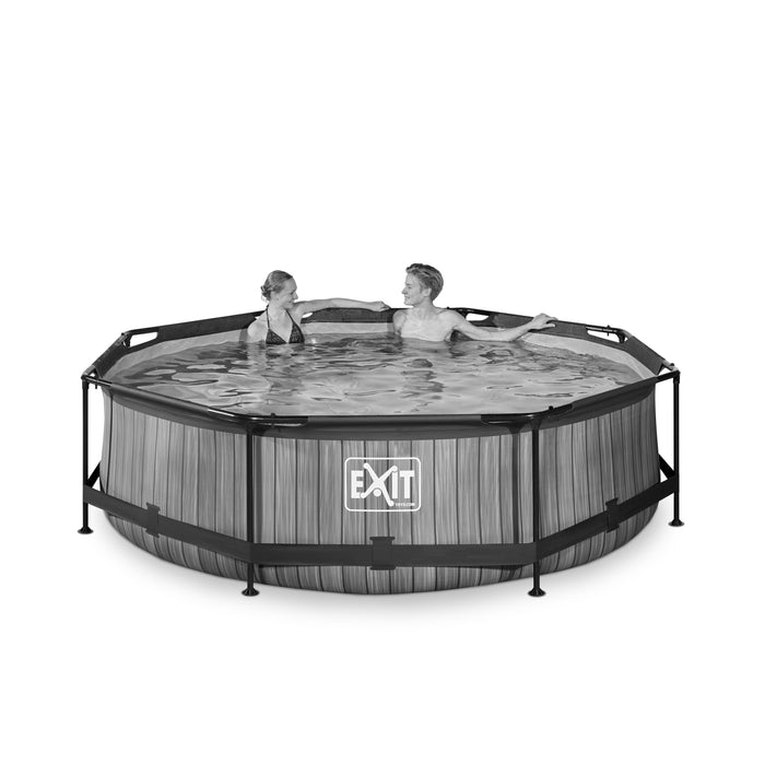 EXIT Wood Zwembad met filterpomp