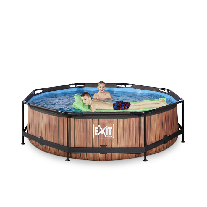 EXIT Wood Zwembad met filterpomp