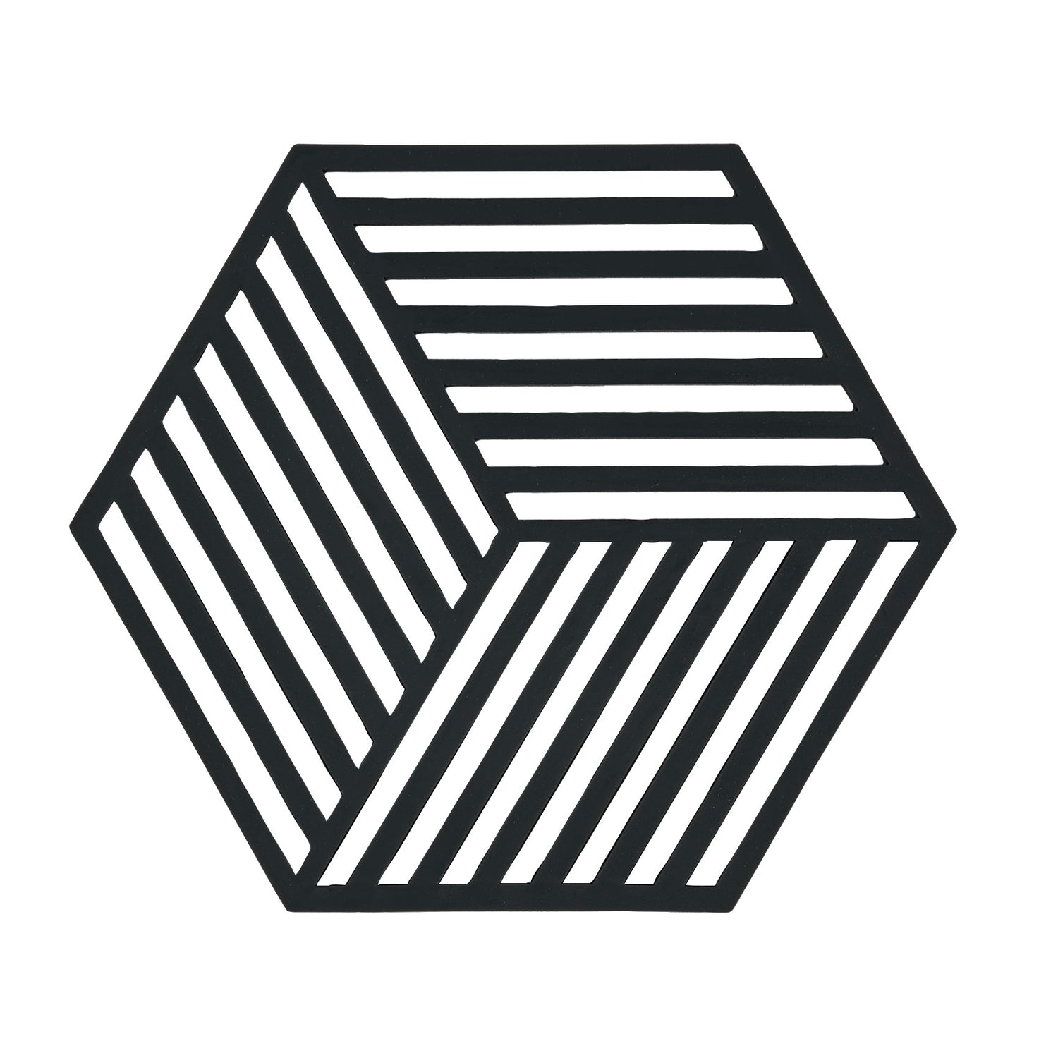 Zone Denmark Hexagon 3D Onderzetter Zwart