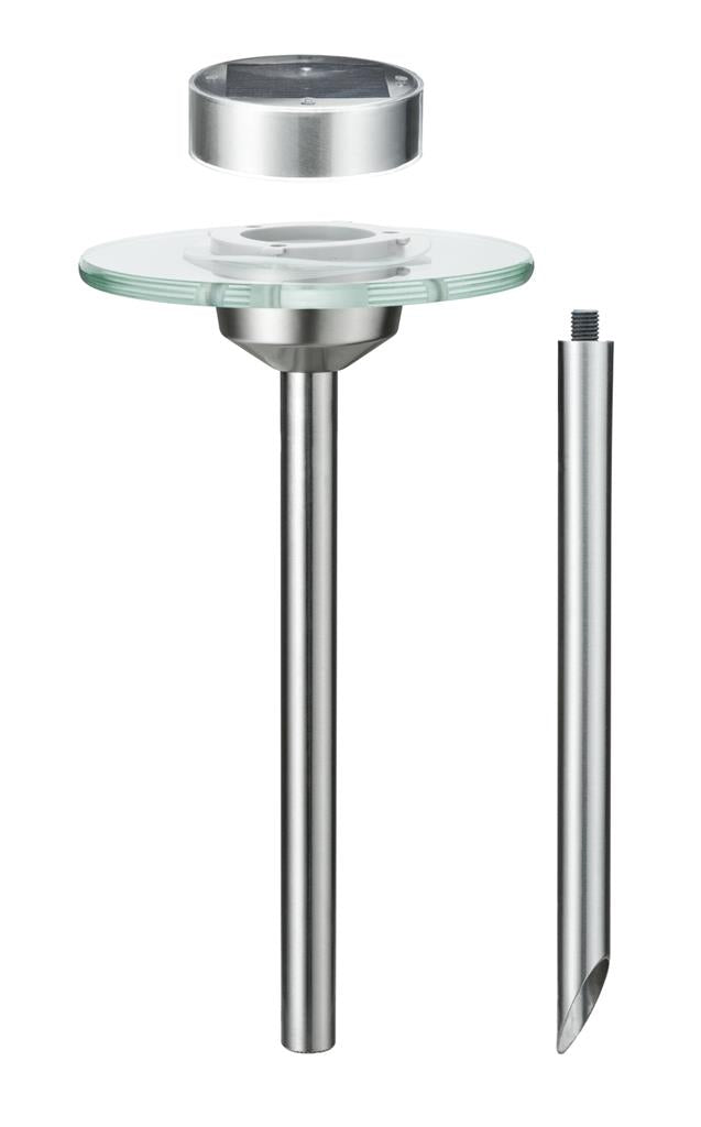 Paulmann Solar UFO – Prikspot op zonne-energie – RVS|Glas