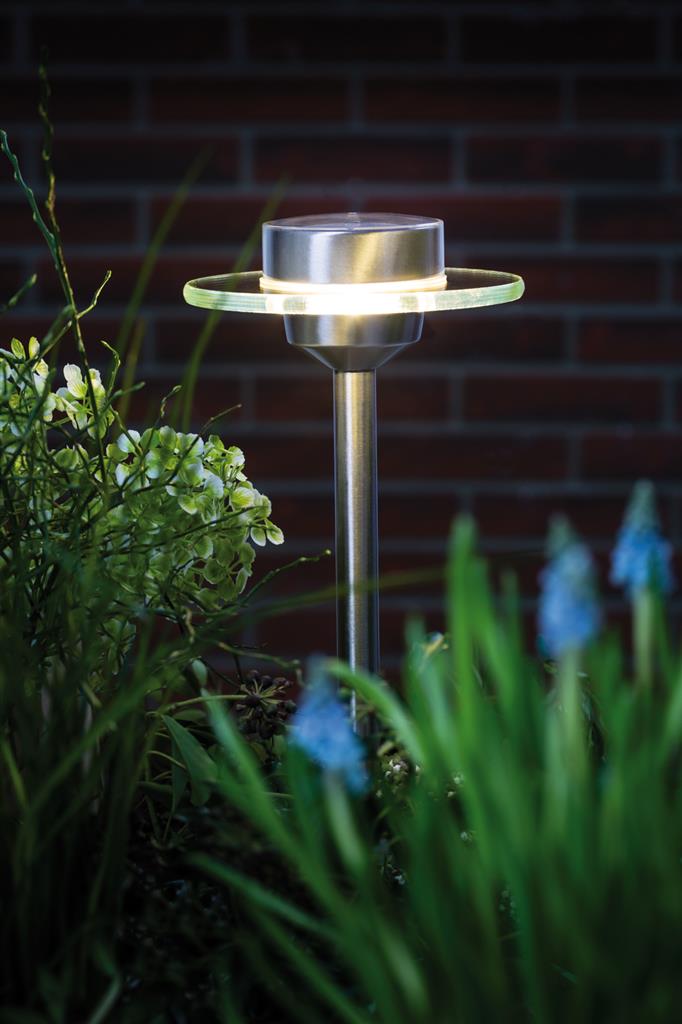 Paulmann Solar UFO – Prikspot op zonne-energie – RVS|Glas