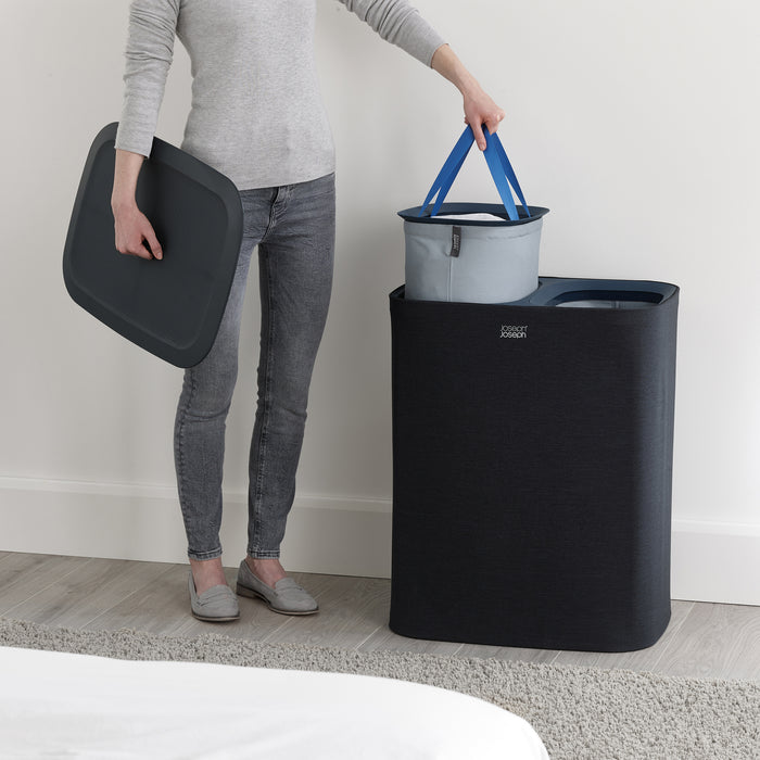 Joseph Joseph Tota Duo Wasmand 90 L - Carbon Black