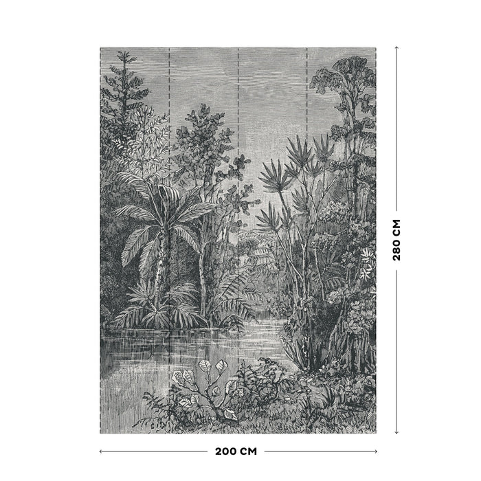 Art for the Home Jungle Fotobehang in Black