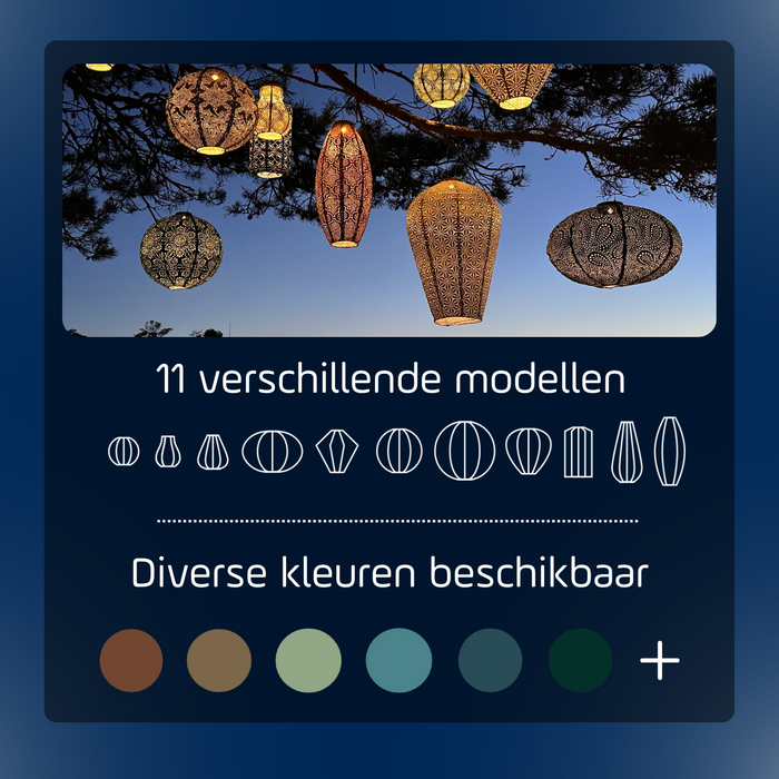 Lumiz Solar tuinverlichting Ikat Rond - 30 cm - Koper
