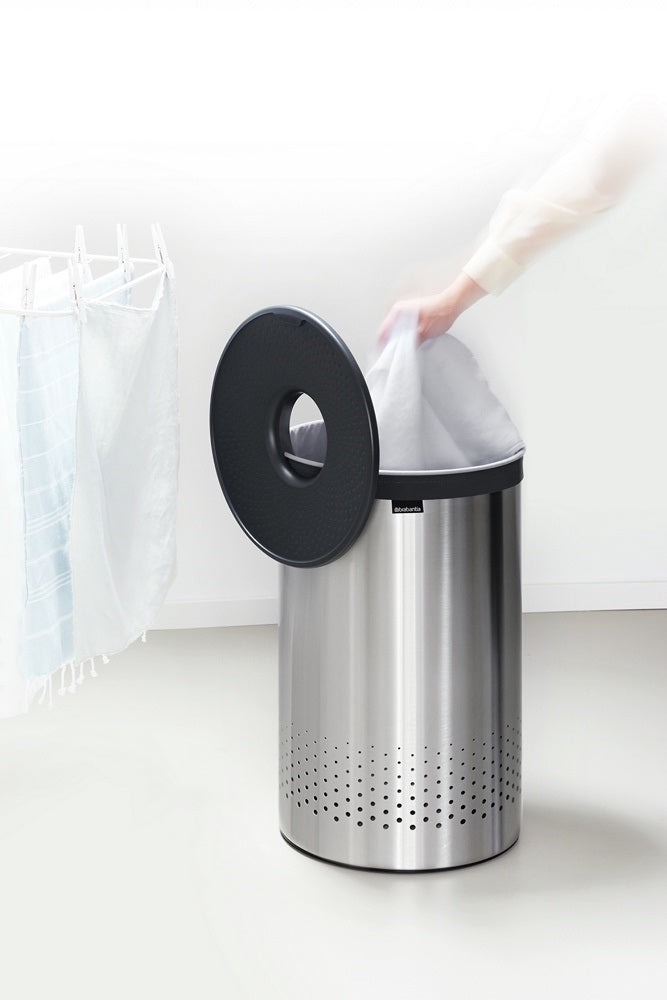 Brabantia Wasbox 60 L - Matt Steel / Dark Grey