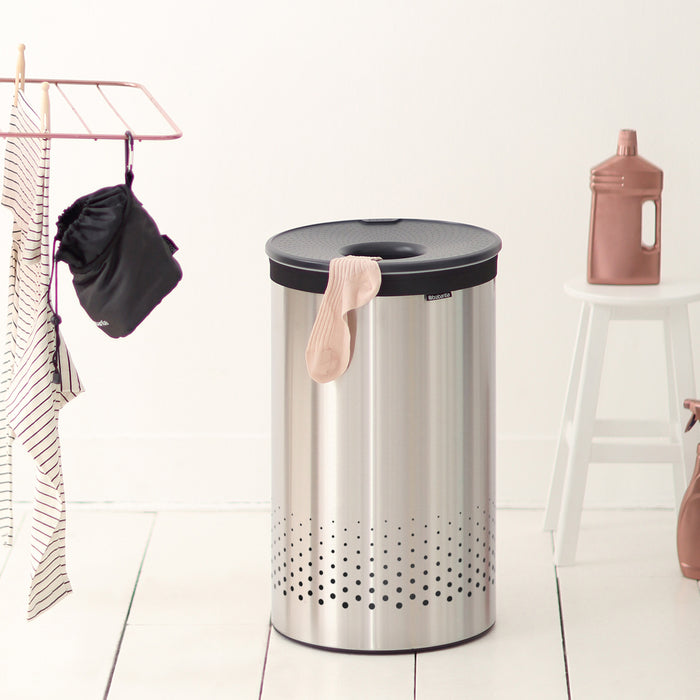 Brabantia Wasbox 60 L - Matt Steel / Dark Grey