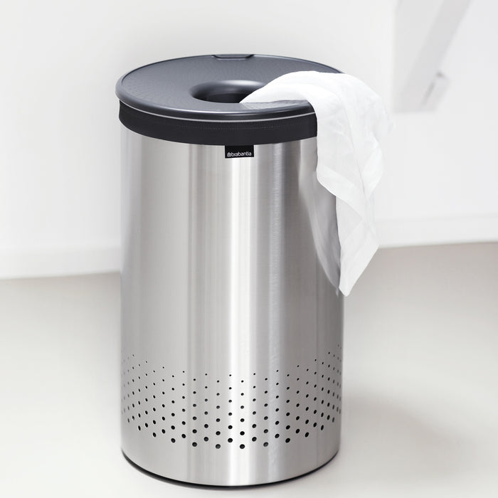 Brabantia Wasbox 60 L - Matt Steel / Dark Grey