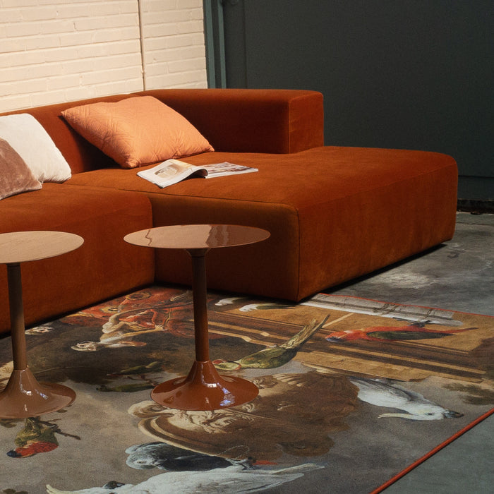 4x6SOFA Hoekbank rechts X6 velours roest