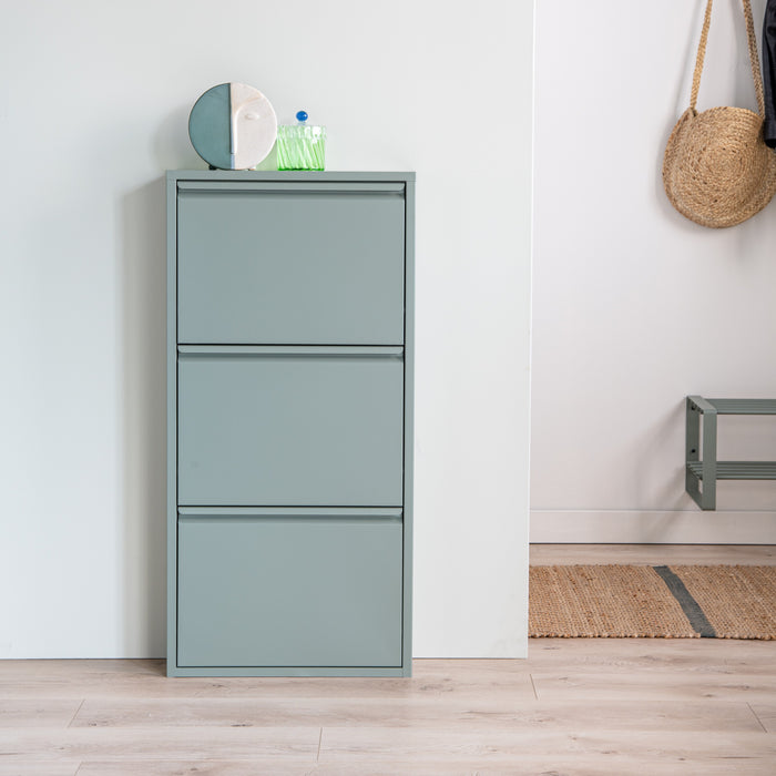 Spinder Design Billy 3 Schoenenkast - Lichtgroen