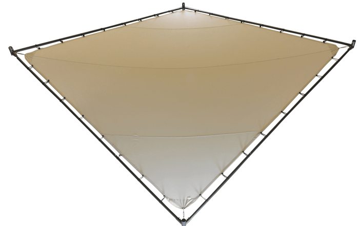 SORARA Butterfly Canvas reservedoek 400 x 400 cm Zand