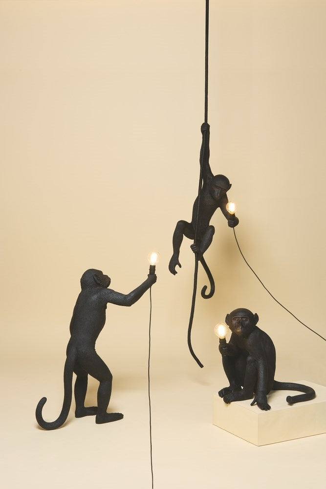 Seletti Monkey Outdoor Lampresin Aan Touw