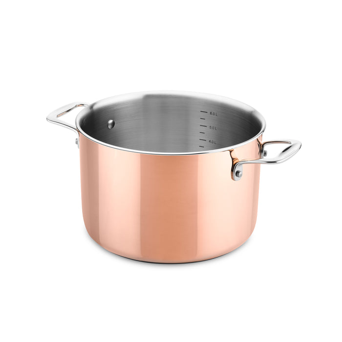 DUCQ hoge kookpan koper Ø24cm (ook inductie)