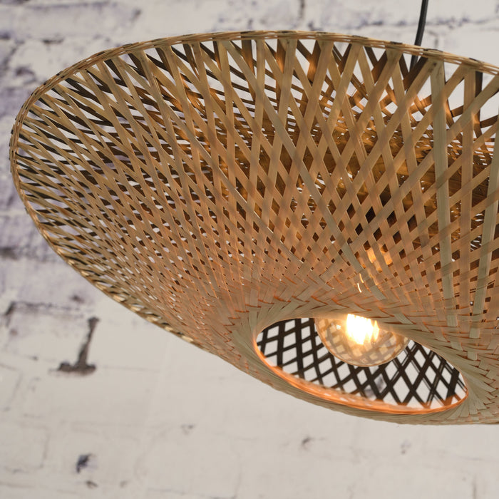 GOOD&MOJO Kalimantan Wandlamp met Arm - Ø60cm - Naturel