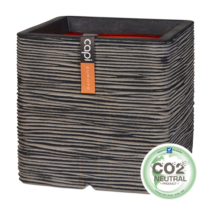 Capi Europe Nature Rib Vierkant Bloempot 50 x 50 cm
