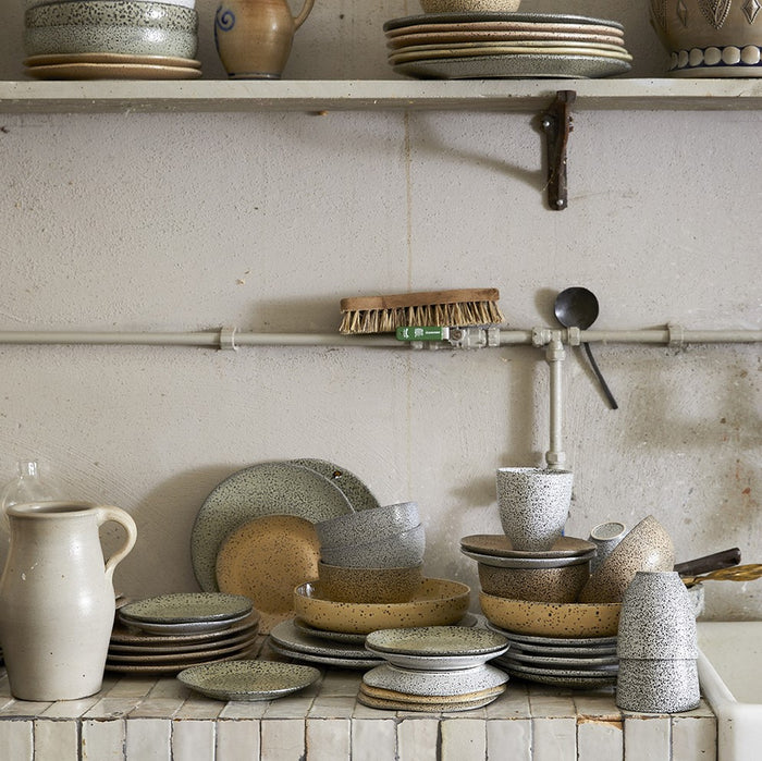HKliving Gradient Ceramics Dessertbord Ø 16 cm - Set van 2