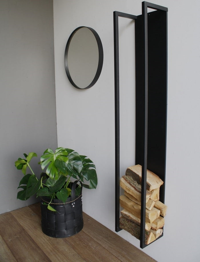 Spinder Design Cubic Fire Houtrek - Mat Zwart