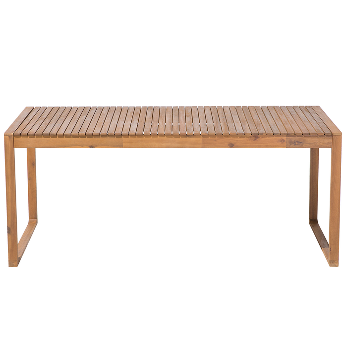 Beliani-SASSARI -Tuintafel-Lichte houtkleur-90 x 180 cm-Acaciahout