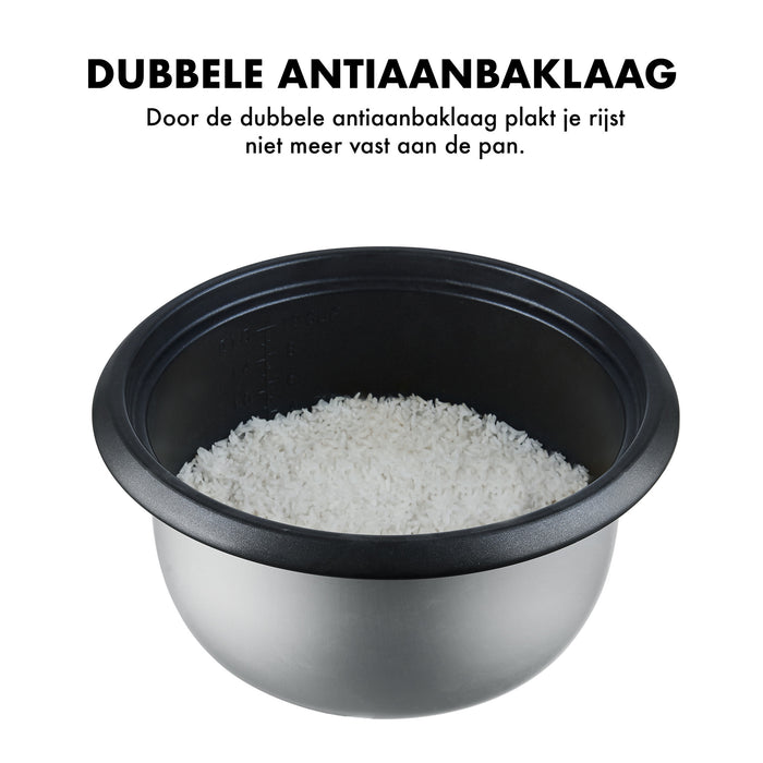 MOA Digitale Rijstkoker met stomer - 1.8 liter - RC18D