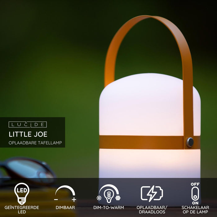 Lucide LITTLE JOE Tafellamp - Bruin