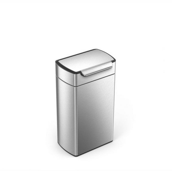 Simplehuman Rectangular Touch-Bar Can 40 Liter