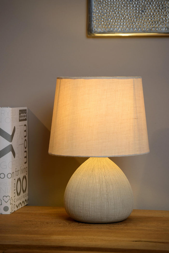Lucide RAMZI Tafellamp - Beige