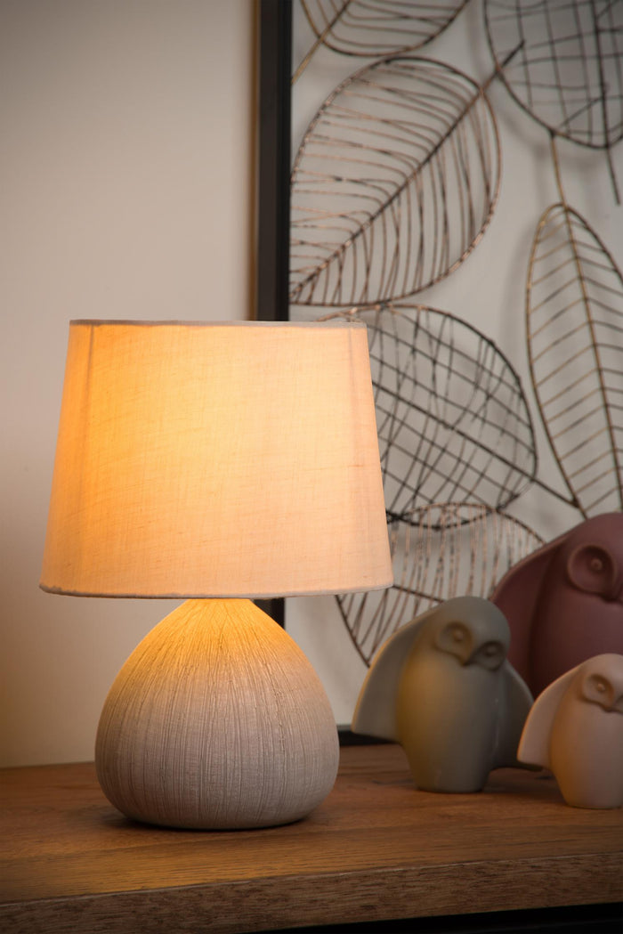Lucide RAMZI Tafellamp - Beige