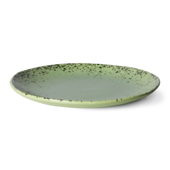HKliving 70's Dessertbord Ø 17,5 cm - Set van 2 - Kiwi