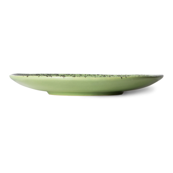 HKliving 70's Dessertbord Ø 17,5 cm - Set van 2 - Kiwi