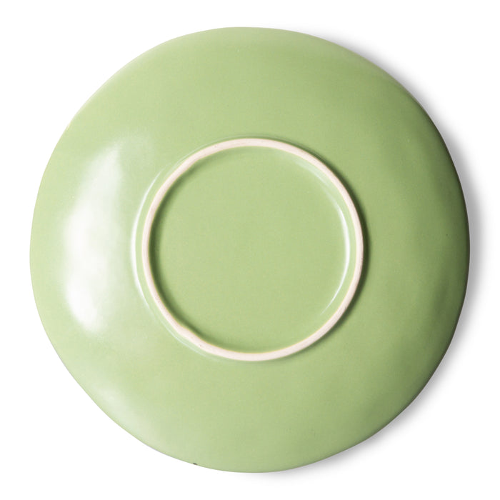 HKliving 70's Dessertbord Ø 17,5 cm - Set van 2 - Kiwi