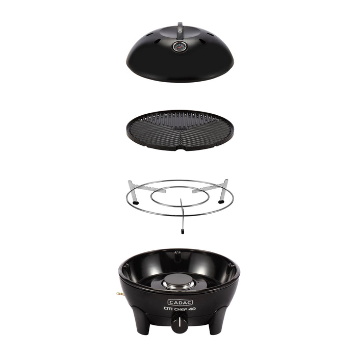 Cadac Citi Chef 40 Gasbarbecue Ø 43 cm - Zwart