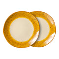 HKliving 70's Bord Ø 22 cm - Set van 2 - Autumn
