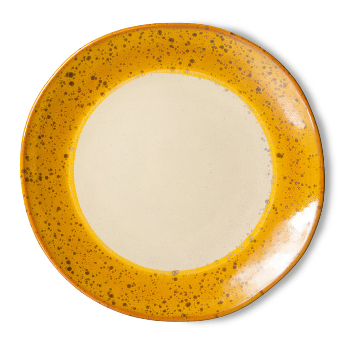 HKliving 70's Bord Ø 22 cm - Set van 2 - Autumn