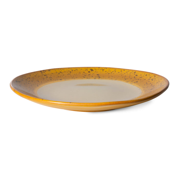 HKliving 70's Bord Ø 22 cm - Set van 2 - Autumn
