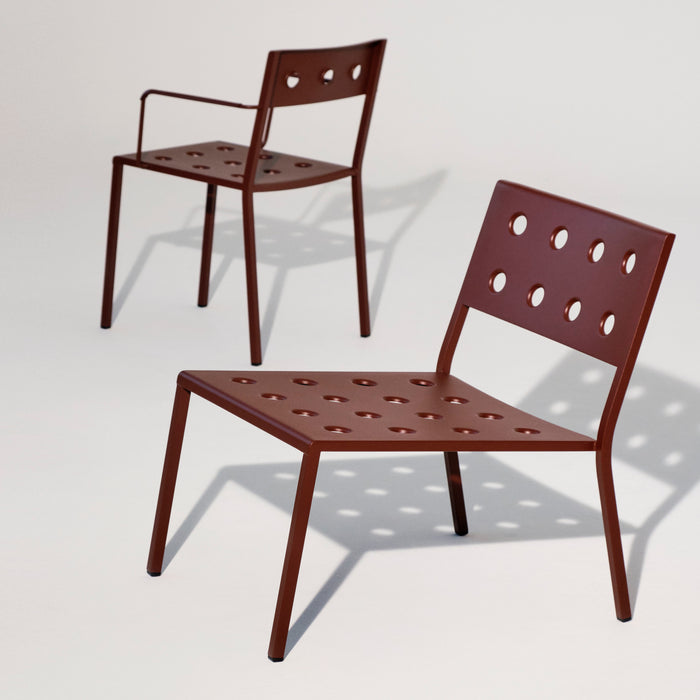 HAY Balcony Lounge Stoel - Iron red