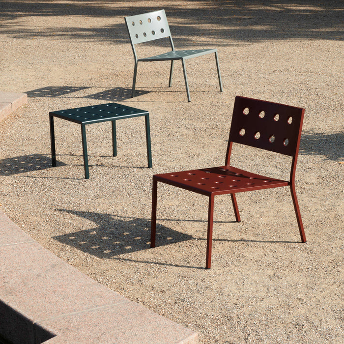 HAY Balcony Lounge Stoel - Iron red