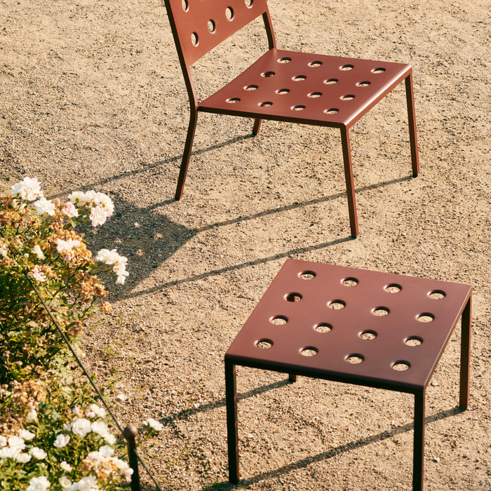 HAY Balcony Lounge Stoel - Iron red