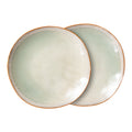 HKliving 70's Bord Ø 22 cm - Set van 2 - Mist