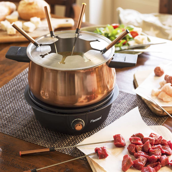 Bestron Fondueset AFD850CO 1500 W 1,5 L koperkleurig