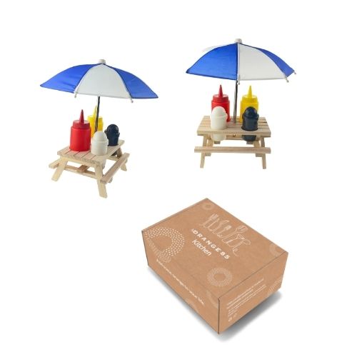 Orange85 Cruet Standaard Peper Zout Saus 6-delig