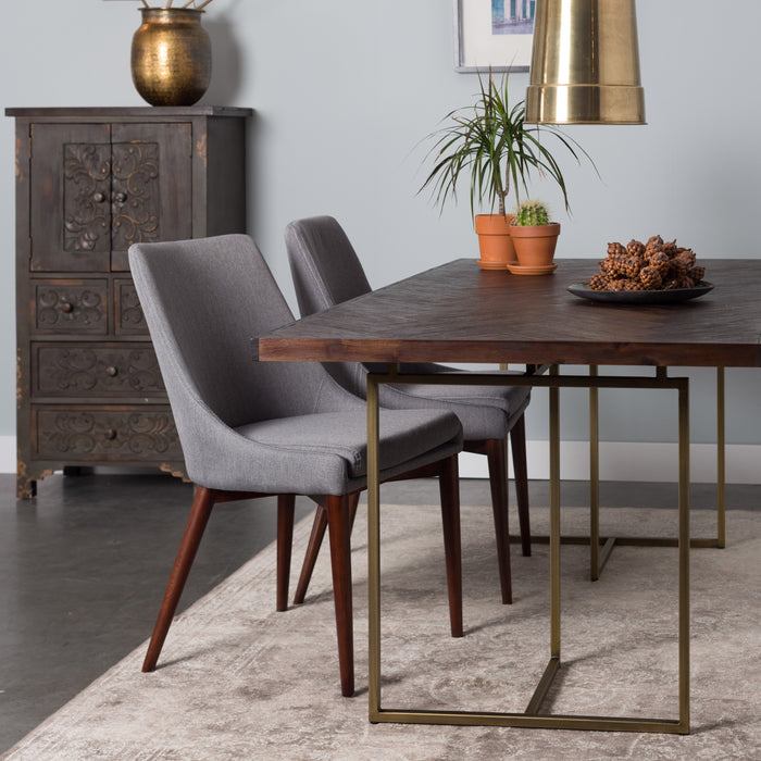 Dutchbone Class Eettafel Visgraat - 180 x 90 cm - Bruin