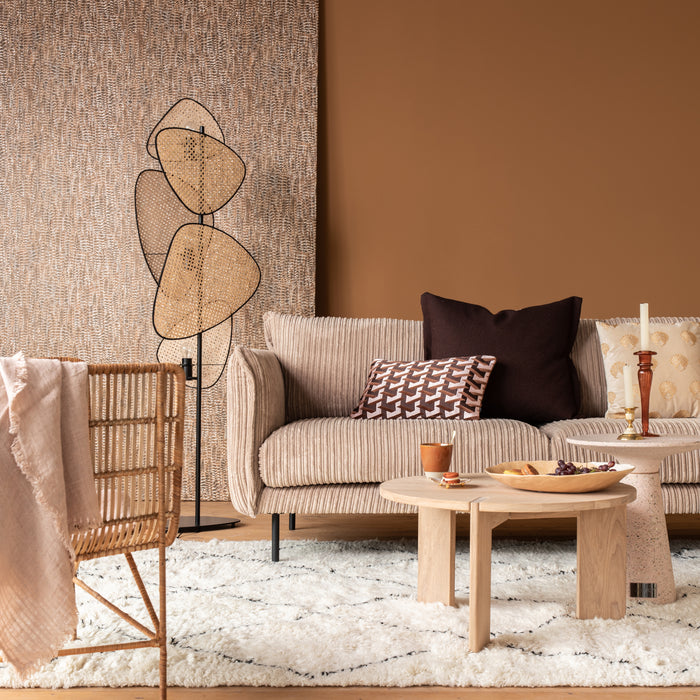 by fonQ Ribbon 3-zitsbank - Rib - Mink