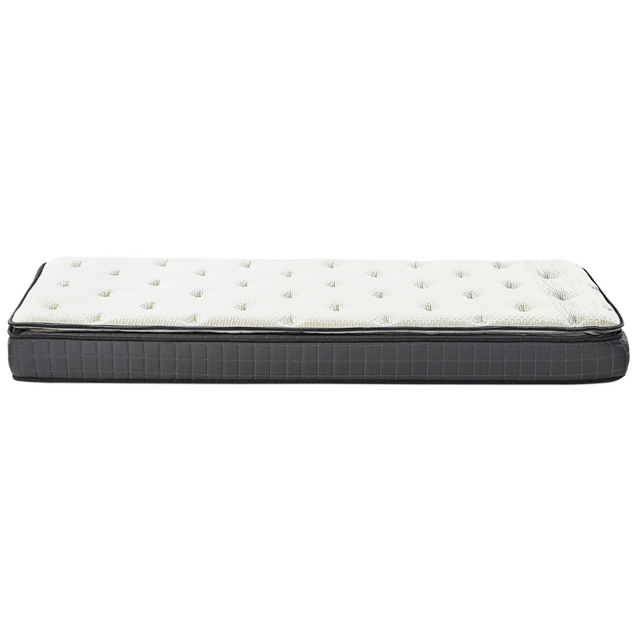 Beliani-CHARM-Traagschuimmatras medium-Wit-90 x 200 cm-Polyester