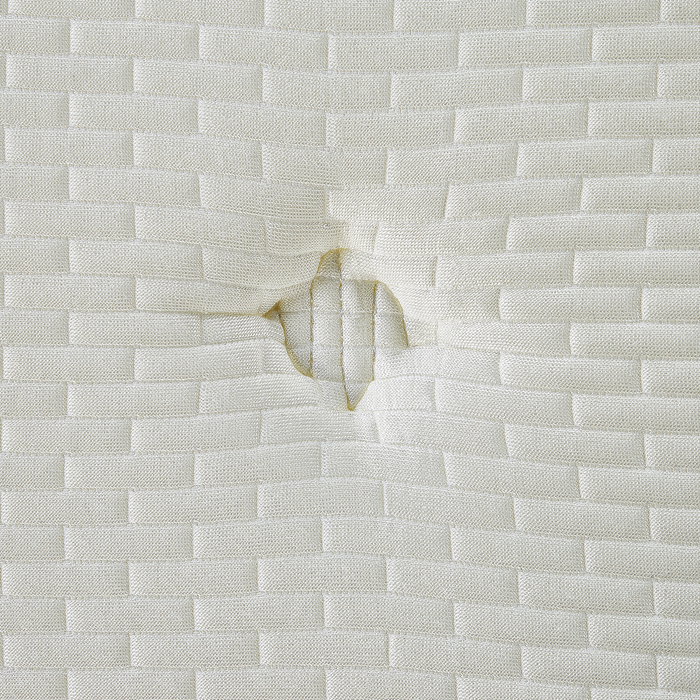 Beliani-CHARM-Traagschuimmatras medium-Wit-90 x 200 cm-Polyester