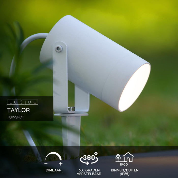 Lucide TAYLOR Tuinspot - Wit