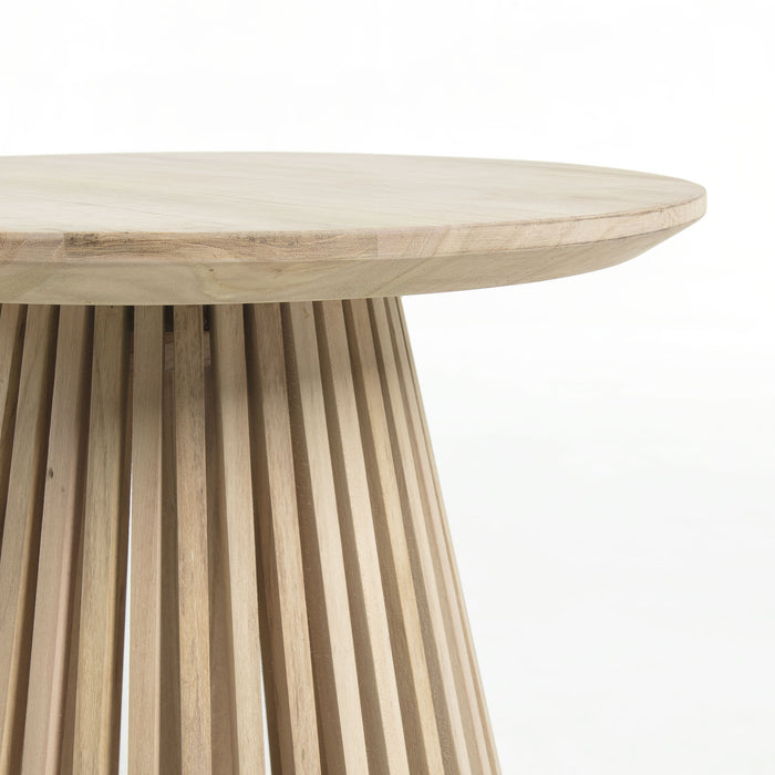 Kave Home Jeanette Bijzettafel - Ø 50 cm - Naturel