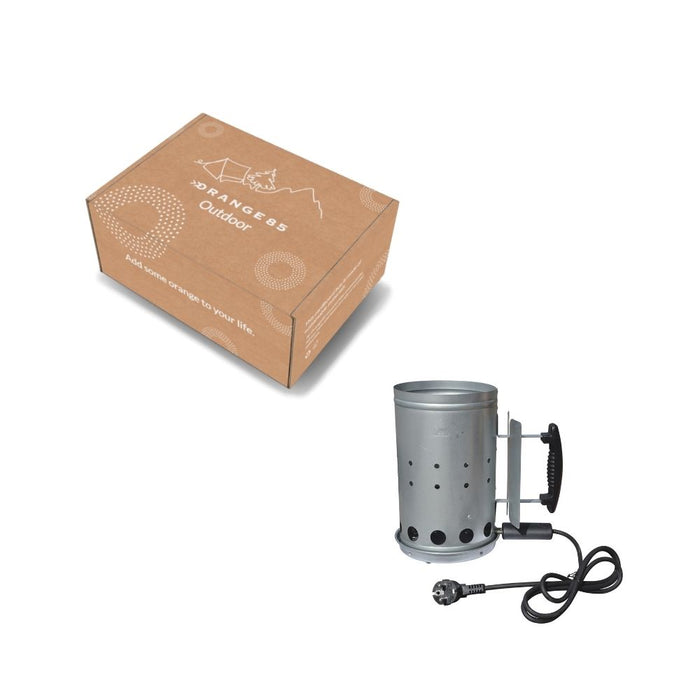 Orange85 Bbq Starter Aansteker Kolenbrander Elektrisch Zilver 27 cm...