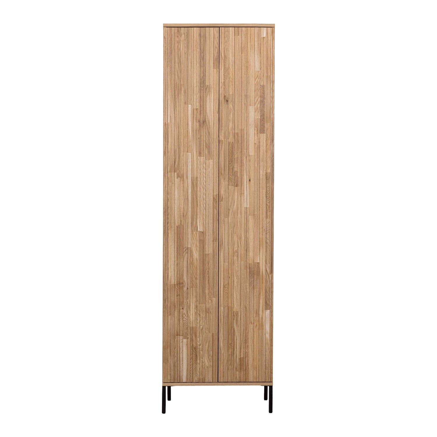 WOOOD New Gravure Hoge Opbergkast B 60 cm - Eiken - Naturel