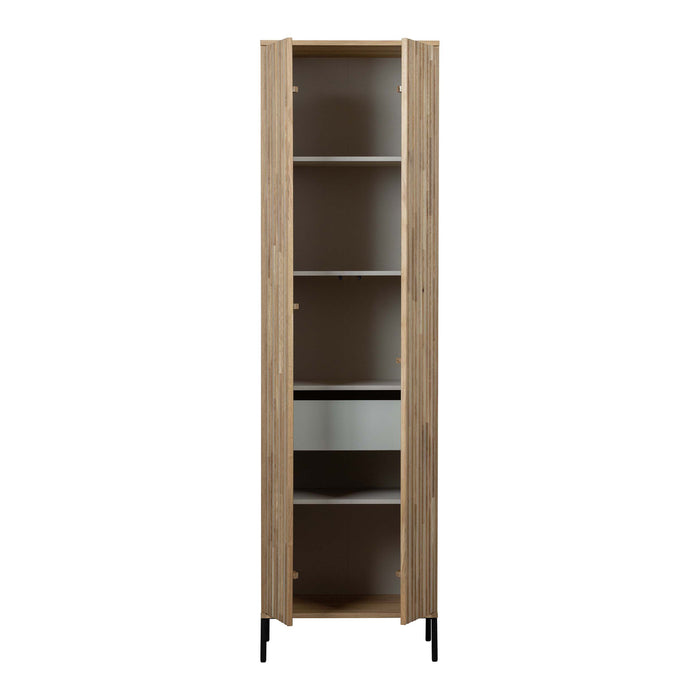 WOOOD New Gravure Hoge Opbergkast B 60 cm - Eiken - Naturel