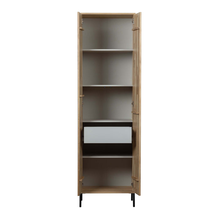 WOOOD New Gravure Hoge Opbergkast B 60 cm - Eiken - Naturel