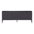 WOOOD New Gravure Tv-meubel B 150 cm - Grenen - Zwart